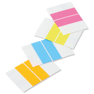 Index Tabs Self Adhesive Assorted Fluorescent 38mm [Pack 24] Ident: 230L