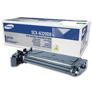 Samsung Fax Toner Cartridge Page Life 8000pp Black Ref SCX6320D8/ELS