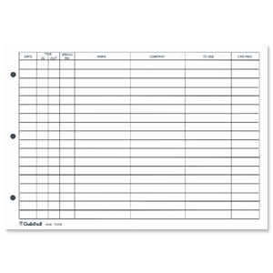 Guildhall Refill for Loose-leaf Visitors Book 50 Sheets A4 Ref T40/RZ Ident: 51F