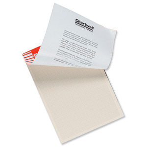 Graph Pad 85gsm with Scale Area 380x280mm 1mm 5mm 10mm Grid 50 Sheets A3 Cream Wove Ident: 49D
