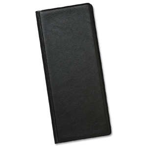 Classic Business Card Holder PVC 64 Pockets for 128 Cards 280x110mm Black Ident: 338E