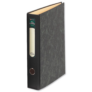 Rexel Classic Lever Arch File Unslotted 75mm Foolscap Cloudy Grey Ref 26615EAST [Pack 10]