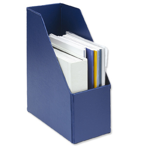 Concept Magazine Rack File Plastic Jumbo 110mm Blue A4 [Pack 5] Ident: 332A