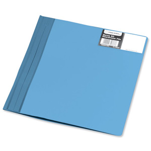 Rexel Nyrex Boardroom Flat File Semi-rigid with Inside Front Full Pocket A4 Blue Ref 13035BU [Pack 5] Ident: 203C