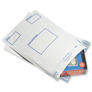 PostSafe DX Bags Polythene Self-seal 70micron 46mm Flap Opaque C4+ Ref P25 [Box 100]