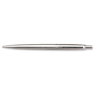 Parker Jotter Ball Pen Pen Durable Stainless Steel with Chrome Trim Line 1.0mm Blue Ink Ref S0881930 Ident: 86A