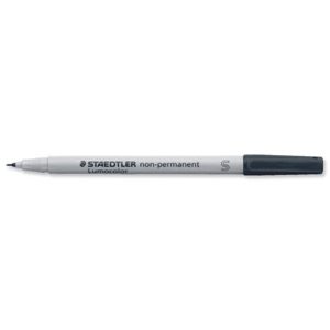 Staedtler 311 Lumocolor Pen Non-permanent Superfine 0.4mm Line Black Ref 311-9 [Pack 10]