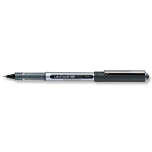Uni-ball Eye UB150 Rollerball Pen Micro 0.5mm Tip 0.2mm Line Black Ref UB150BLK [Pack 12]