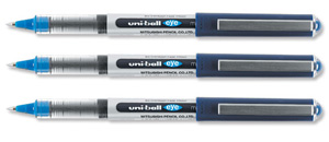Uni-ball Eye UB150 Rollerball Pen Micro 0.5mm Tip 0.2mm Line Blue Ref UB150BLUE [Pack 12] Ident: 72A