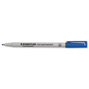 Staedtler 315 Lumocolor Pen Non-permanent Medium 0.8mm Line Blue Ref 315-3 [Pack 10] Ident: 95C