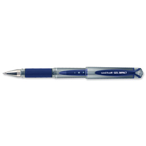 Uni-ball UM153S Impact Gel Rollerball 1.0mm Tip 0.8mm Line Blue Ref UM153BLU [Pack 12] Ident: 70B