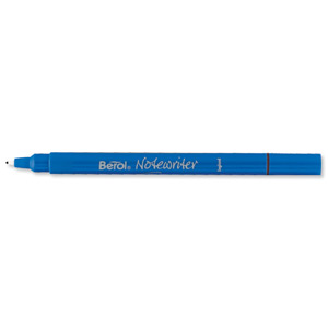 Berol Notewriter Pen Water-based Ink Plastic 0.9mm Tip 0.6mm Line Black Ref S0380240 [Pack 12]