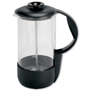 Emsa Neo Cafetiere Glass Heat-resistant and Stainless Steel 8 Cup Black Trim Ref 1225089700