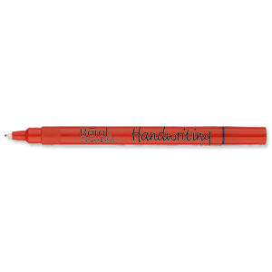 Berol Handwriting Pen Water-based Ink Plastic 0.9mm Tip 0.6mm Line Blue Ref S0378760 [Pack 12]