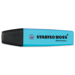 Stabilo Boss Highlighters Chisel Tip 2-5mm Line Blue Ref 70/31/10 [Pack 10] Ident: 99A