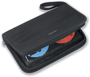 Wallet with Scratch-resistant Sleeves for CD and DVD Capacity 64 with Clean Cloth Ident: 781E