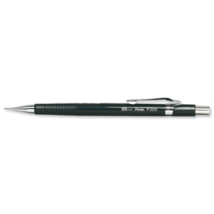 Pentel Automatic Pencil Plastic Steel-lined with 6 x HB 0.5mm Lead Ref P205 [Pack 12] Ident: 100c