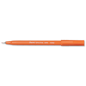 Pentel S570 Ultra Fine Pen Plastic 0.6mm Tip 0.3mm Line Red Ref S570-B [Pack 12] Ident: 75C