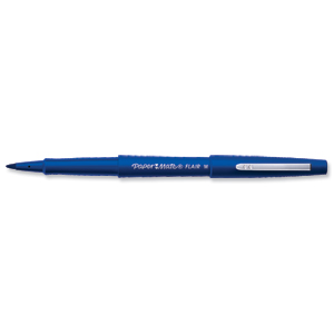 Paper Mate Fine Line Marker Nylon 1.1mm Tip 0.8mm Line Blue Ref S0191013 [Pack 12] Ident: 74A