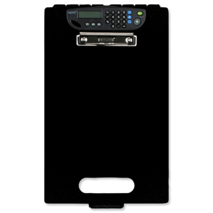 Clipcase Clipboard with Calculator A4 Black