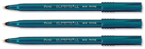 Pentel BH16 Superball Rollerball Pen Extra Fine 0.6mm Tip 0.3mm Line Black Ref BH16-A [Pack 12]