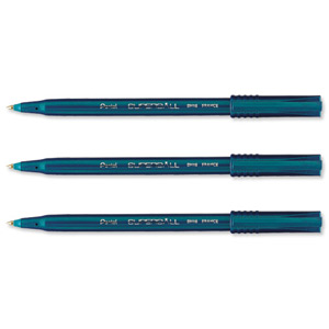Pentel BH16 Superball Rollerball Pen Extra Fine 0.6mm Tip 0.3mm Line Blue Ref BH16-C [Pack 12]