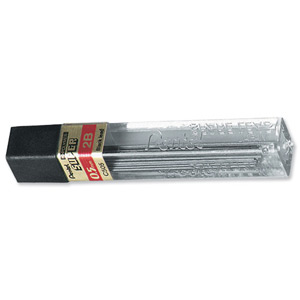 Pentel Refill Lead Extra-strong Hi-polymer in Tube of 12 x 2B 0.5mm Ref C505-2B [12 Tubes] Ident: 101G