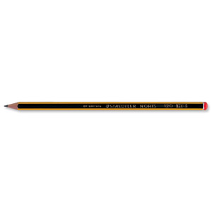 Staedtler 120 Noris Pencil Cedar Wood HB Red Cap Ref 120-2 [Pack 12] Ident: 102B