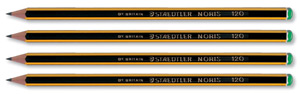 Staedtler 120 Noris Pencil Cedar Wood 2H Green Cap Ref 120-4 [Pack 12] Ident: 102B
