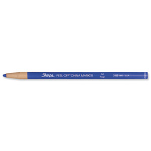 Sharpie China Wax Marker Pencil Peel-off Unwraps to Sharpen Blue Ref S0305091 [Pack 12] Ident: 94D