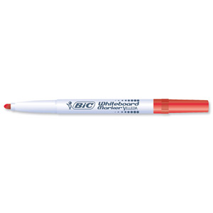 Bic Velleda 1741 Whiteboard Marker Bullet Tip Line Width 2mm Red Ref 1199174103 [Pack 12]