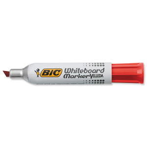Bic 1781 Whiteboard Marker Chisel Tip Line Width 3.5-5.5mm Red Ref 1199178103 [Pack 12] Ident: 97H