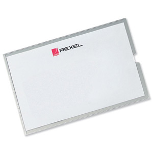 Rexel Card Holder Nyrex Open on Short Edge 152x102mm Ref 12030 [Pack 25] Ident: 339D