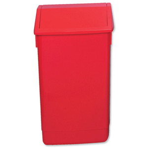 Addis Flip Top Bin Composite Plastic W320xD410xH685mm 54 Litres Red Ref 510800