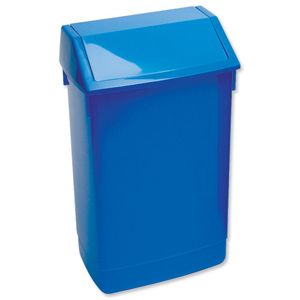 Flip Top Bin Composite Plastic 54 Litres Blue Ident: 579A