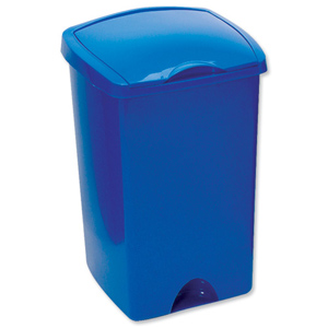 Lift Up Top Bin Composite Plastic 48 Litres Blue