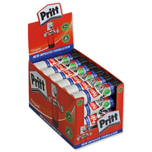 Pritt Stick Glue Solid Washable Non-toxic Large 43gm Ref 1564148 [Pack 24] Ident: 350A