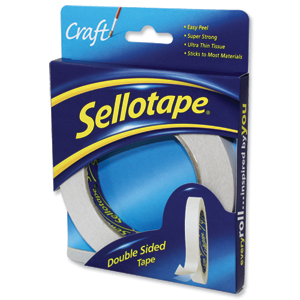 Sellotape Double Sided Tape 12mm x 33m Ref 1447057 [Pack 12] Ident: 361A