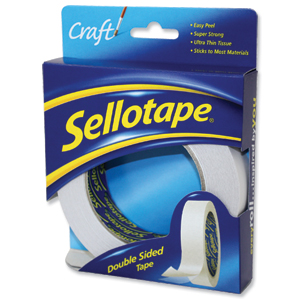 Sellotape Double Sided Tape 25mm x 33m Ref 1447052 [Pack 6]