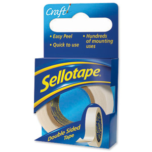 Sellotape Double Sided Tape 15mm x 5m Ref 1445293 [Pack 12] Ident: 361A