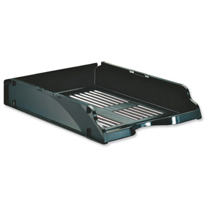 Esselte Transit Letter Tray W245xD330xH60mm Black Ref 15657