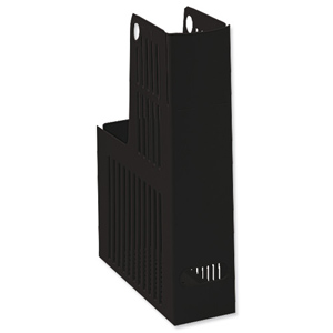 Magazine Rack File Durable Polystyrene A4 Black [Pack 10] Ident: 332C