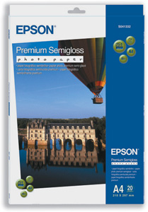 Epson Premium Photo Paper Semi-gloss 251gsm A4 Ref S041332 [20 Sheets] Ident: 785D