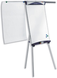 Nobo Shark Easel Drywipe Magnetic with Side Arms/Pad/Hooks H1100-1870mm Board Ref 1901918