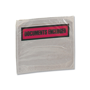 Packing List Envelopes Polythene A6 Documents Enclosed 158x110mm [Pack 1000] Ident: 126C