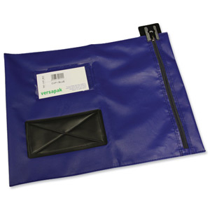Versapak Mailing Pouch Durable PVC-coated Nylon 286x336mm Blue Ref CVF1BL Ident: 161C