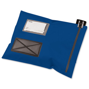 Versapak Mailing Pouch Durable PVC-coated Nylon 355x386mm Blue Ref CVF2BL Ident: 161C