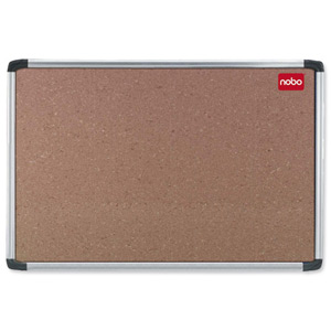 Nobo Euro Plus Noticeboard Cork with Fixings and Aluminium Trim W1226xH918mm Ref 30530321