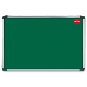Nobo Euro Plus Noticeboard Felt with Fixings and Aluminium Frame W1831xH1220mm Green Ref 30230150