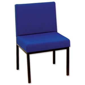 Trexus Reception Chair Traditional Metal Deep-cushioned W520xD660xH790mm Blue